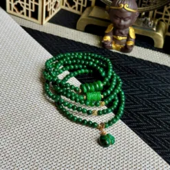 Vòng Chuỗi Sơn Thủy 4 Ly Quấn 5 Vòng Mix Ngũ Điếu, Lu Thống, Túi Tiền