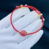 vòng tay dây cáp cỏ 4 lá