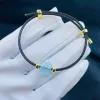 vòng tay dây cáp cỏ 4 lá