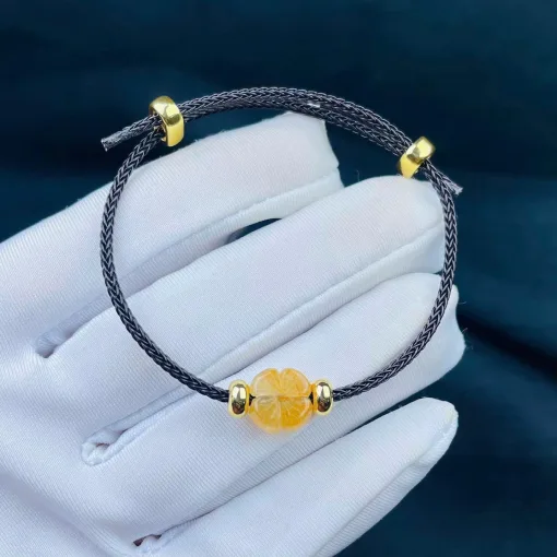 vòng tay dây cáp cỏ 4 lá